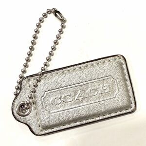 Coach 2” Hangtag Metallic Silver
